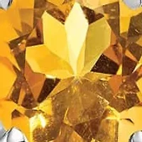 2.9 ct. t.w. Citrine Wire Earrings in Rhodium-plated Sterling Silver