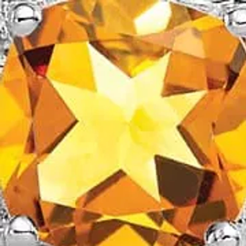 1.8 ct. t.w. Citrine and Diamond Accent Post Earrings in Rhodium-plated Sterling Silver