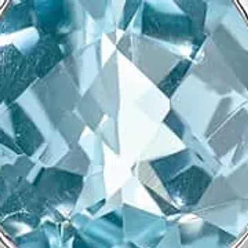 9.6 ct. t.w. Blue Topaz and Diamond Accent Earrings in Rhodium-plated Sterling Silver