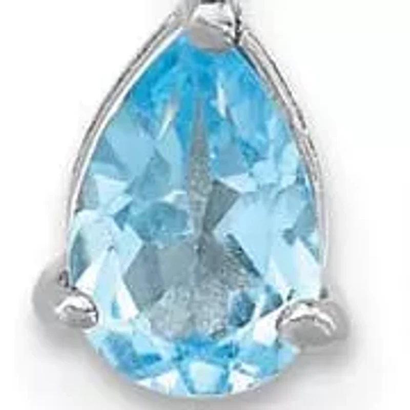 2.58 ct. t.w. Amethyst, Swiss Blue Topaz and Iolite Dangle Earrings in Rhodium-plated Sterling Silver