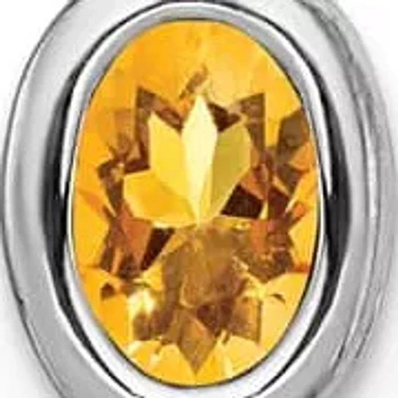 1.6 ct. t.w. Citrine Drop Earrings in Rhodium-plated Sterling Silver