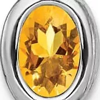 1.6 ct. t.w. Citrine Drop Earrings in Rhodium-plated Sterling Silver