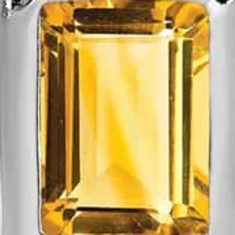 1.9 ct. t.w. Citrine Drop Earrings in Rhodium-plated Sterling Silver