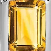 1.9 ct. t.w. Citrine Drop Earrings in Rhodium-plated Sterling Silver