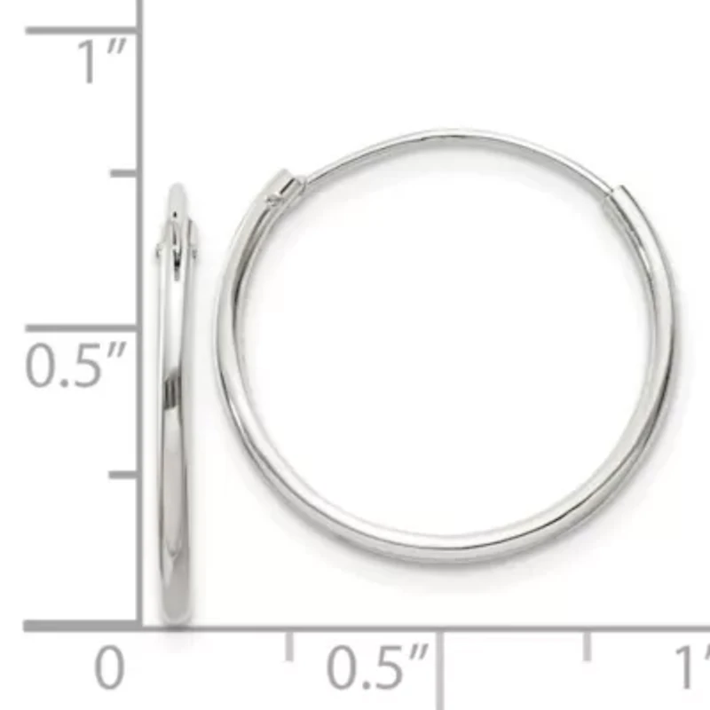 Sterling Silver 1.3mm Endless Hoop Earrings