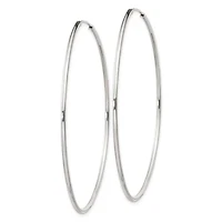 Sterling Silver 1.3mm Endless Hoop Earrings