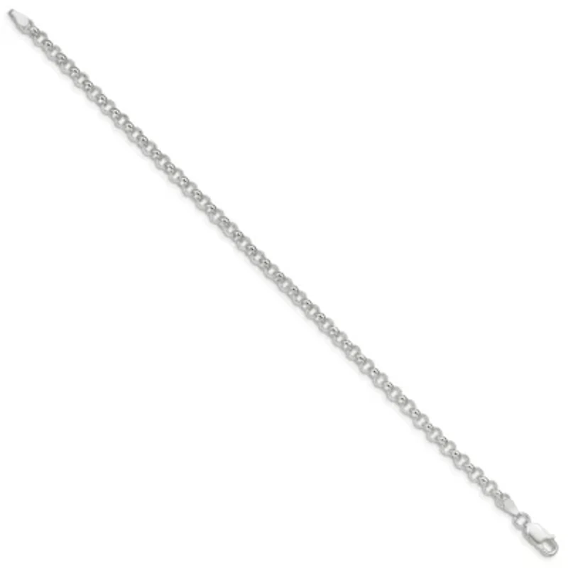 Sterling Silver 4mm Rolo Chain Bracelet