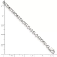 Sterling Silver 4mm Rolo Chain Bracelet