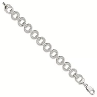 Sterling Silver Fancy Link Bracelet