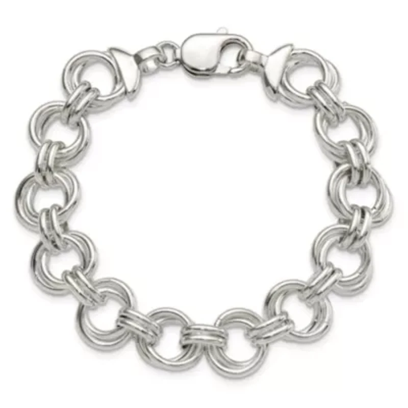 Sterling Silver Fancy Link Bracelet