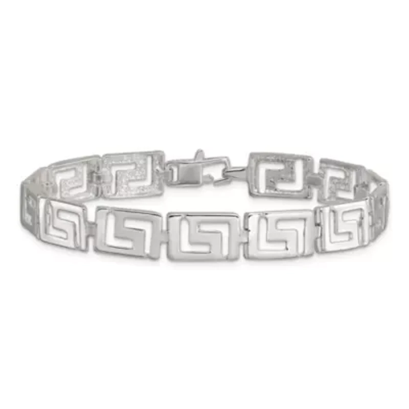 Sterling Silver Greek Key Bracelet