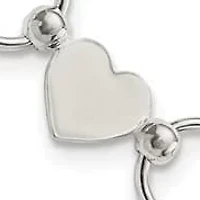 Sterling Silver Heart Bracelet