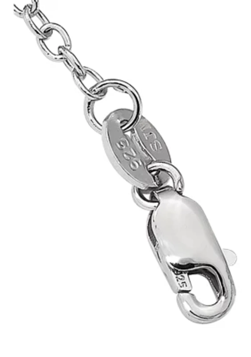 1/2 ct. t.w. Amethyst, 1/4 ct. t.w. Lolite and 1/10 ct. t.w. Diamond Dragonfly 17-Inch Necklace in Sterling Silver and 14K Gold Accent