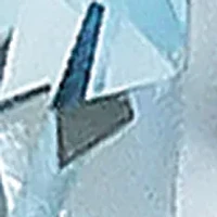 3.73 ct. t.w. Sky Blue Topaz and 1/4 ct. t.w. Peridot Necklace in Rhodium Plated Sterling Silver and 14K Gold Accent