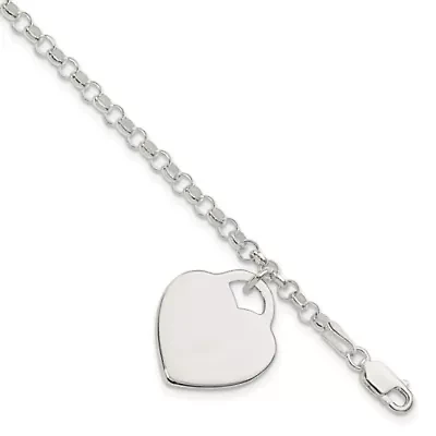 Sterling Silver Heart Bracelet