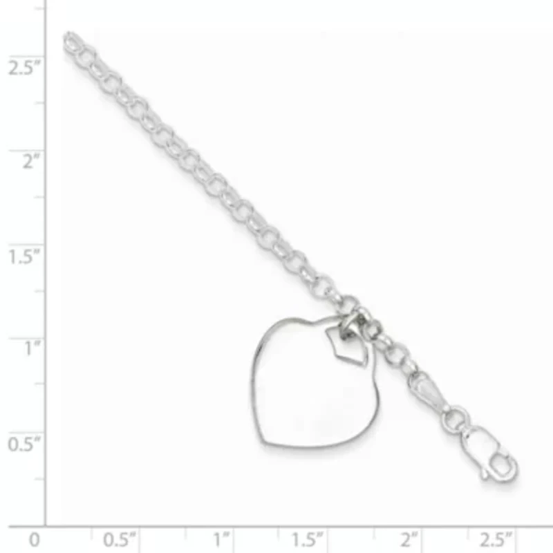 Sterling Silver Heart Bracelet