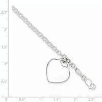 Sterling Silver Heart Bracelet