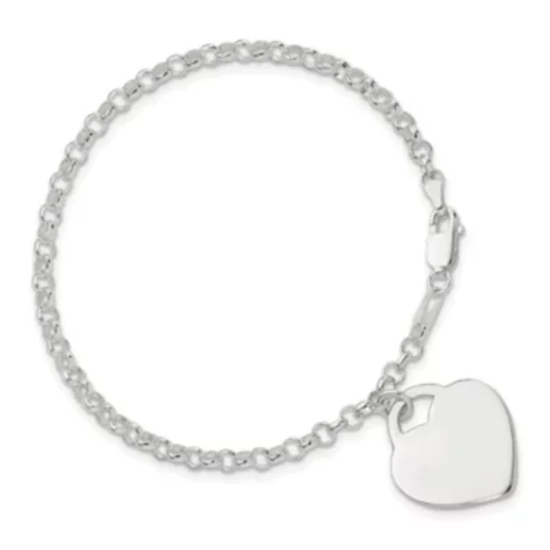 Sterling Silver Heart Bracelet