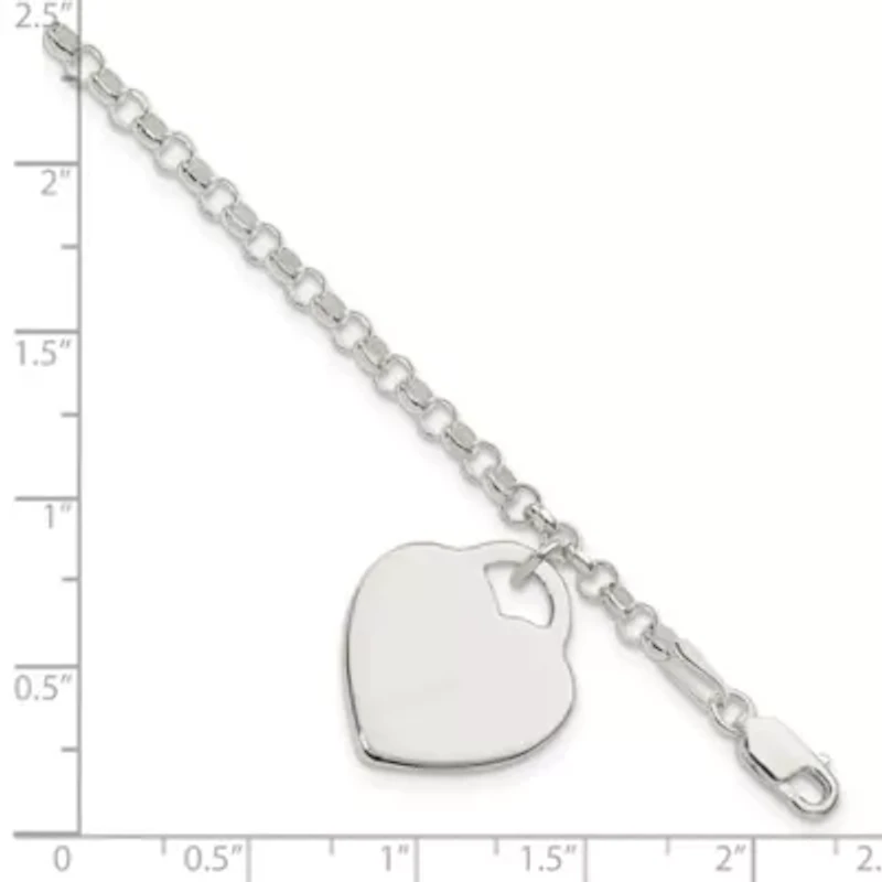 Sterling Silver Heart Bracelet