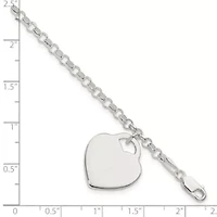 Sterling Silver Heart Bracelet