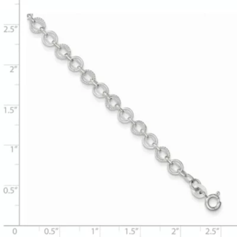 Sterling Silver 5mm Fancy Bracelet