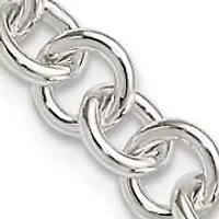 Sterling Silver Polished Heart Bracelet
