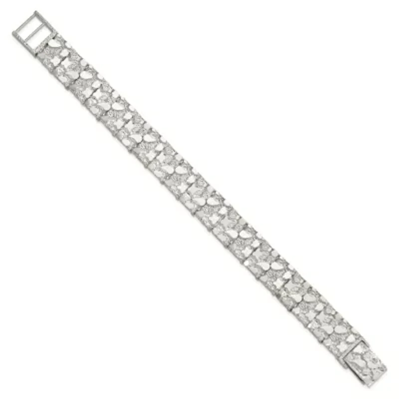 Sterling Silver 15mm Nugget Bracelet