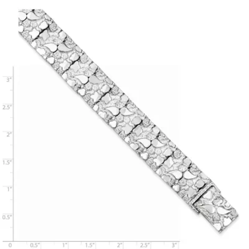 Sterling Silver 15mm Nugget Bracelet