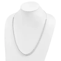 Sterling Silver Graduated Beads Adjustable Necklace