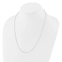 Sterling Silver Polished Beaded Adjustable Necklace