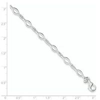 Sterling Silver 5mm Fancy Link Bracelet