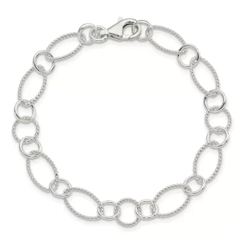 Sterling Silver Fancy Link Bracelet