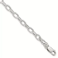 Sterling Silver 7.5-inch Fancy Link Bracelet