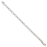 Sterling Silver 7.5-inch Fancy Link Bracelet