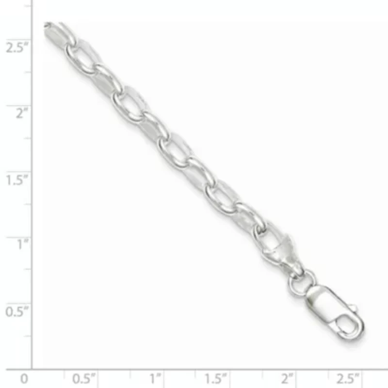 Sterling Silver 7.5-inch Fancy Link Bracelet