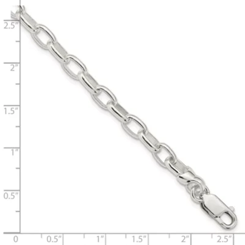 Sterling Silver 7.5-inch Fancy Link Bracelet