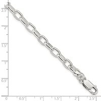 Sterling Silver 7.5-inch Fancy Link Bracelet