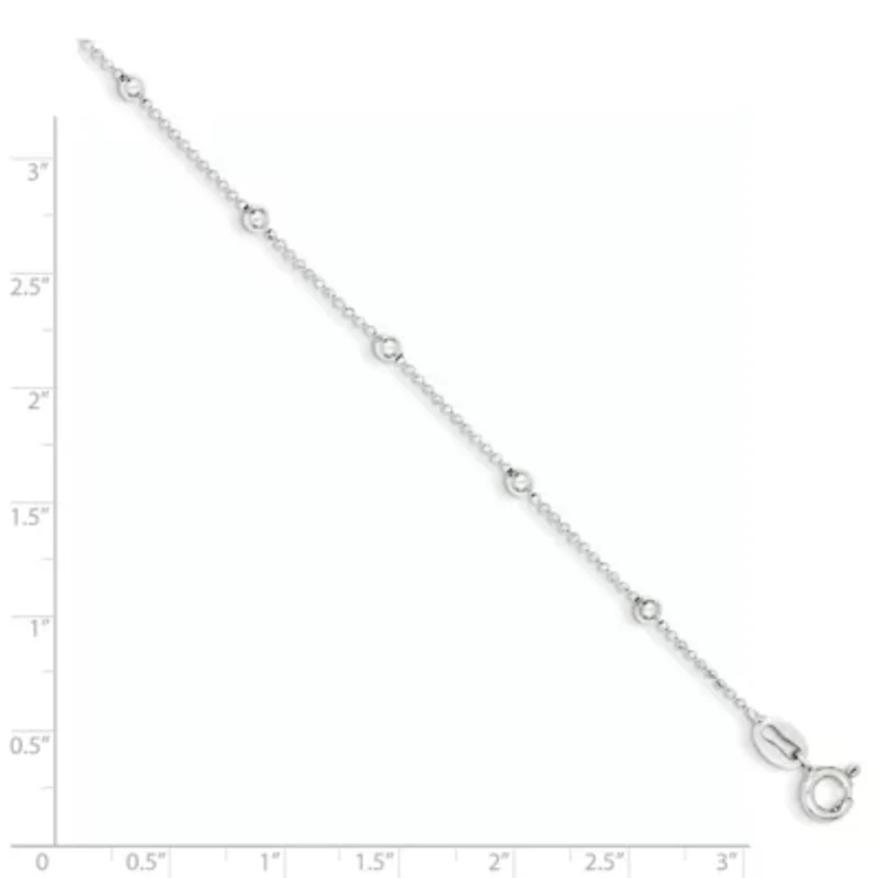 Sterling Silver Polished Beaded Bracelet