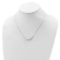 Sterling Silver Graduated Beads Necklace