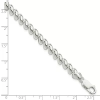 Sterling Silver 7mm San Marco Bracelet