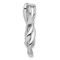 0.027 ct. t.w. Diamond Infinity Symbol Slide Pendant in Rhodium-plated Sterling Silver