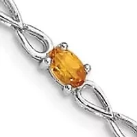 2.85 ct. t.w. Citrine Bracelet in Rhodium-plated Sterling Silver