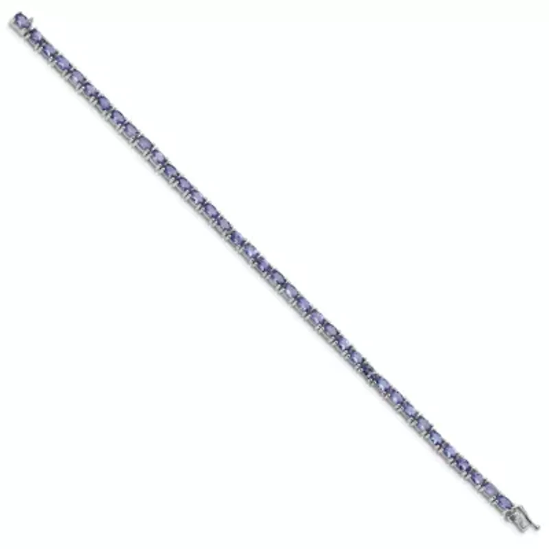 8.4 ct. t.w. Tanzanite Bracelet in Rhodium-plated Sterling Silver