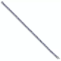 8.4 ct. t.w. Tanzanite Bracelet in Rhodium-plated Sterling Silver