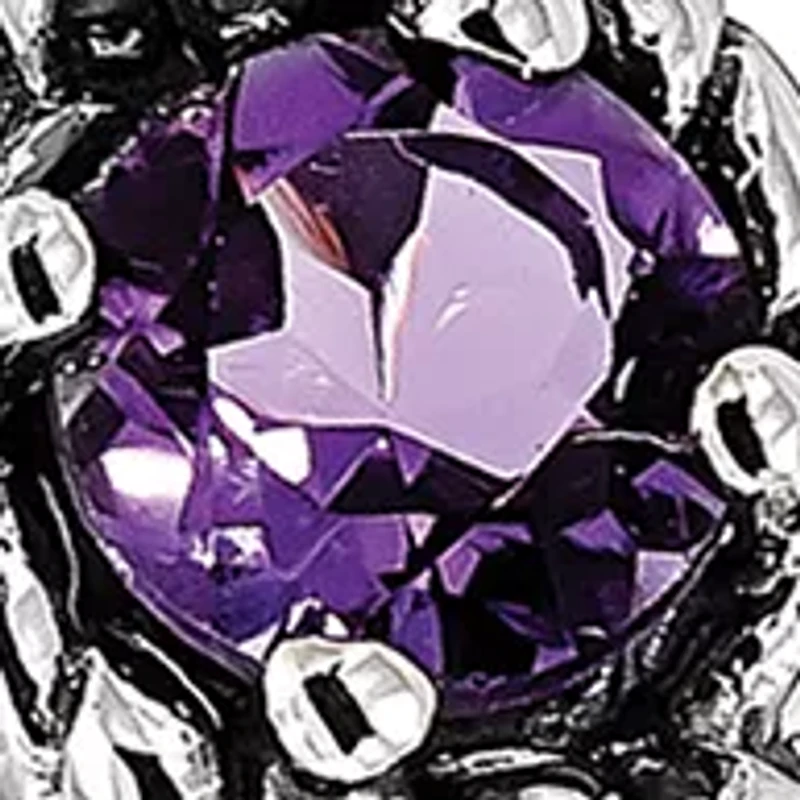 2.8 ct. t.w. Amethyst Hinged Bangle in Rhodium-Plated Sterling Silver