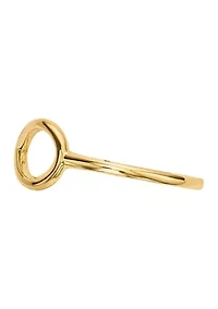 14K Yellow Gold Polished Infinity Ring