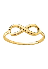 14K Yellow Gold Infinity Ring