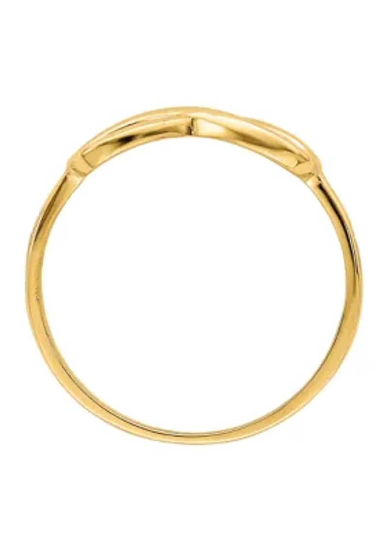14K Yellow Gold Infinity Ring