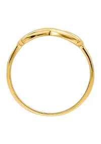 14K Yellow Gold Infinity Ring
