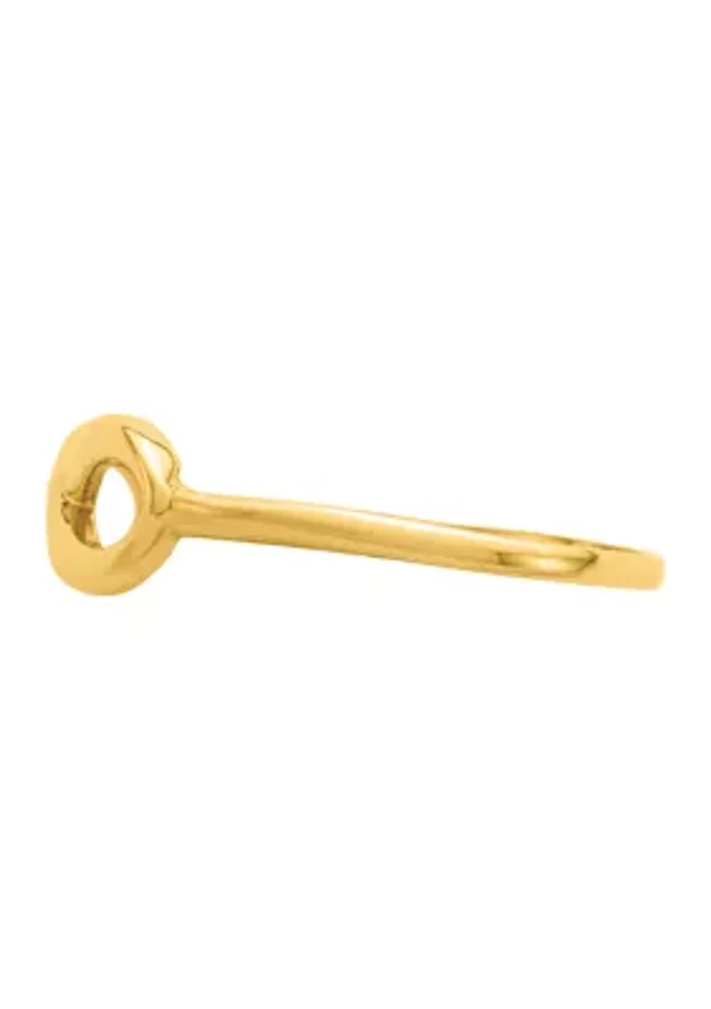14K Yellow Gold Infinity Ring